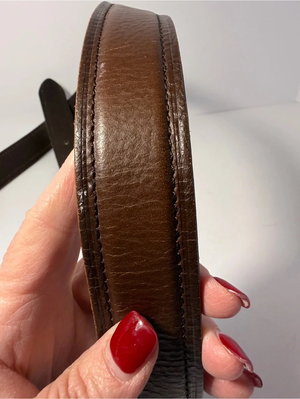 Goodfellow & Co Dark Brown Leather Dress Belt L